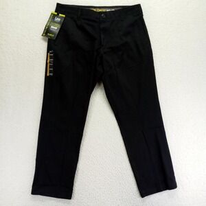 Lee Performance Extreme Comfort MVP Men Black Relaxed Straight Leg Pants 34x29